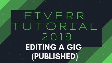 Editing a Gig (Published) | Fiverr Tutorial 2019 | Ace It With Ava