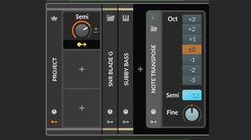 Bitwig Global Macro to MIDI Transpose