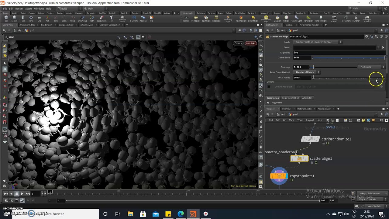 Houdini Tutorial 18.5 - attributes and scatteralign - YouTube