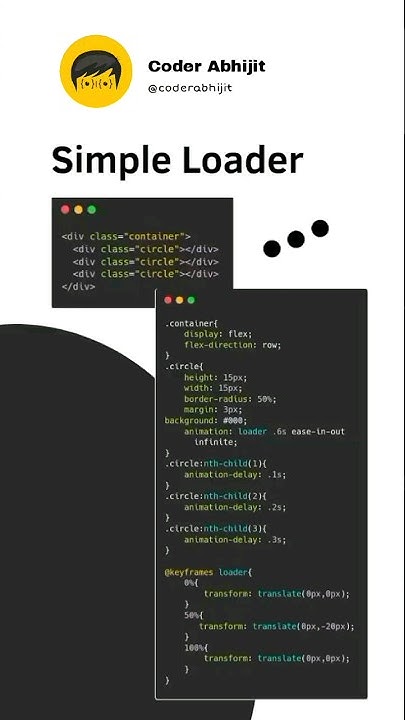 HTML & CSS Simple Loader #shots #loader #loaders #css #viralshorts # ...