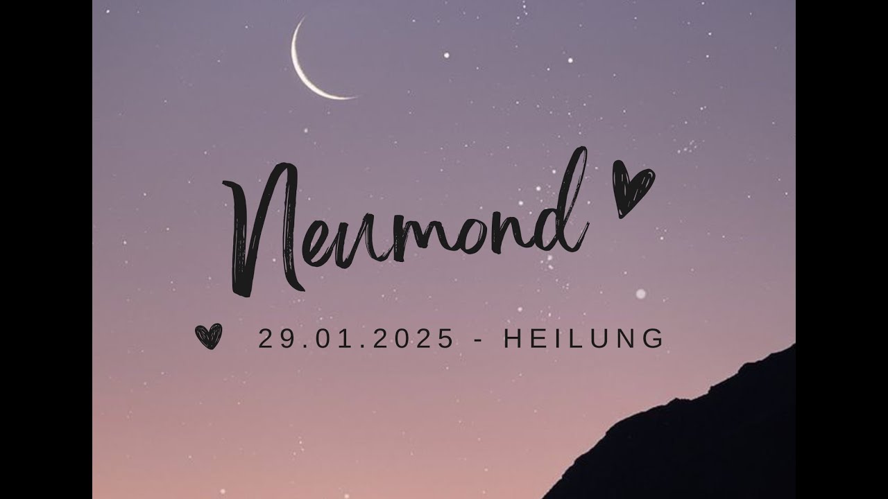 Neumond Energie. Heilung.