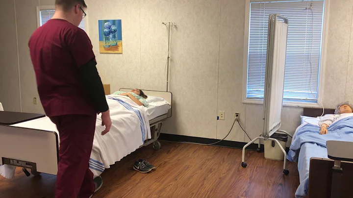 CNA SKILL: TRANSFER TO WHEELCHAIR USING A TRANSFER BELT