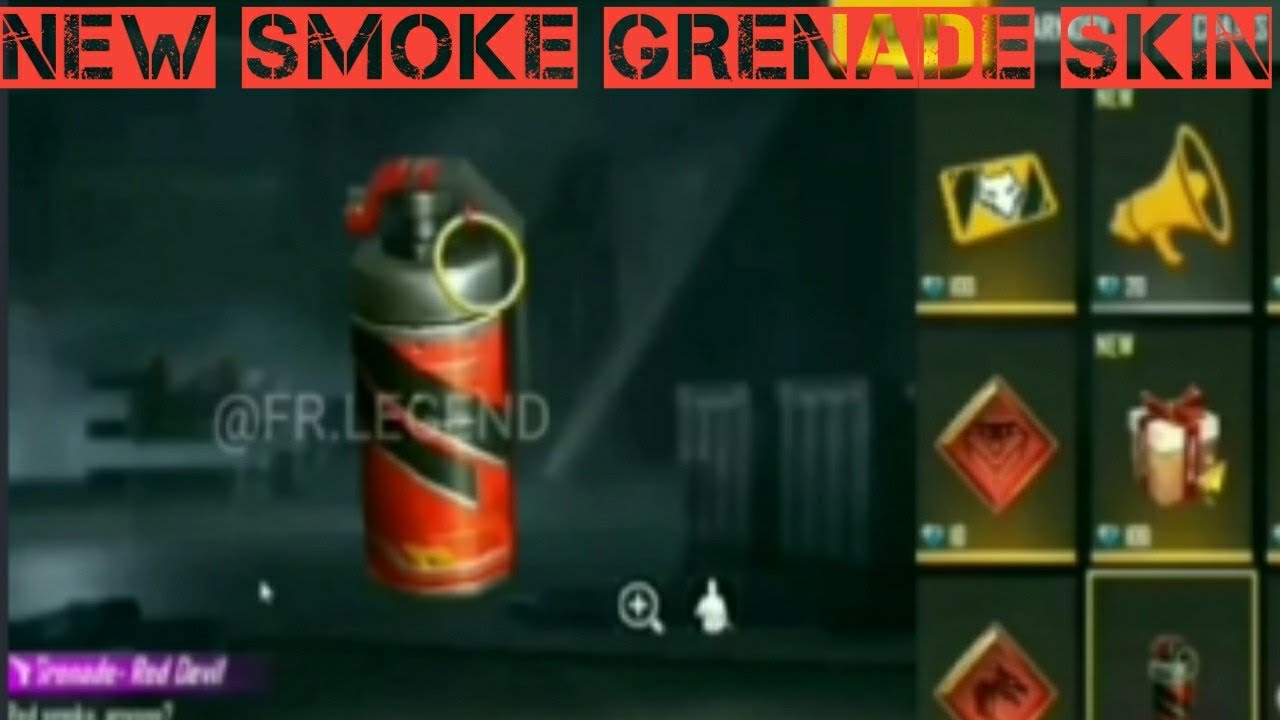 NEW SMOKE GRENADE SKIN IN FREE FIRE 