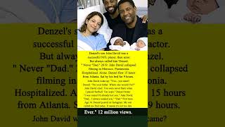 John David From NFL Player to Hollywood Star  🎬🎥 #DenzelWashington  #FatherSonRelationship