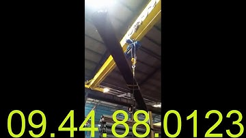 Pa lăng cáp điện Trung Quốc hiệu CD1 làm việc thực tế tại nhà xưởng ngày 09/11/2019