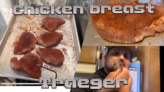 smoke chicken breast | chicken breast on a traeger grill