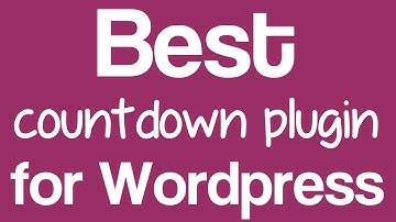 Best countdown plugin for Wordpress