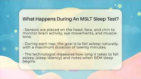 What Happens During An MSLT Sleep Test? - Sleep Apnea Support Network