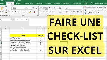 Comment Faire une Check-List sur Excel