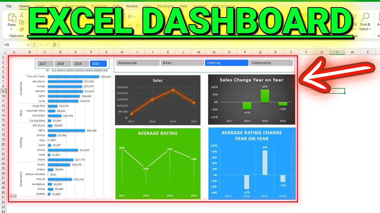 How to Build Excel Interactive Dashboard (Tutorial) - YouTube