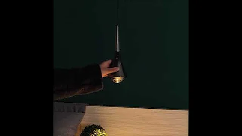 8.5 cm Single Design Pendant Light LED Aluminum Black Nordic Style Bedside Dining Room BedroomBar