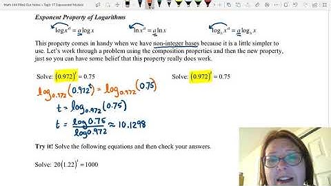 CAC Solving Exponential and Log Equations, Part 2