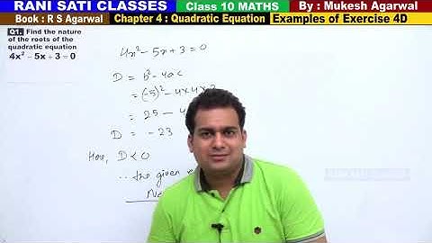 Class 10 Maths (Ex 4D Example 01) Linear Equation in 2 Variable (RS Aggarwal 2020)