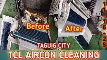 HOW I CLEAN TCL INVERTER AIRCON || TAGALOG