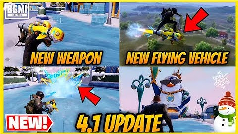 BGMI 4.1 Update - Glacier Returns in FROSTY FUNLAND Winter Mode, Rocket Launcher and New Features#