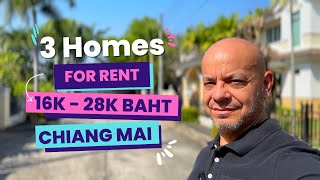 3 Homes for Rent in Chiang Mai Thailand Between 16,000 - 28,000 Baht