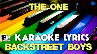 THE ONE BACKSTREET BOYS KARAOKE LYRICS VERSION PSR