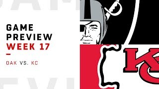 Oakland raiders vs. kansas city chiefs week 17 game preview. subscribe
to nfl: http://j.mp/1l0bvbu check out our other channels: nfl vault
http://www....