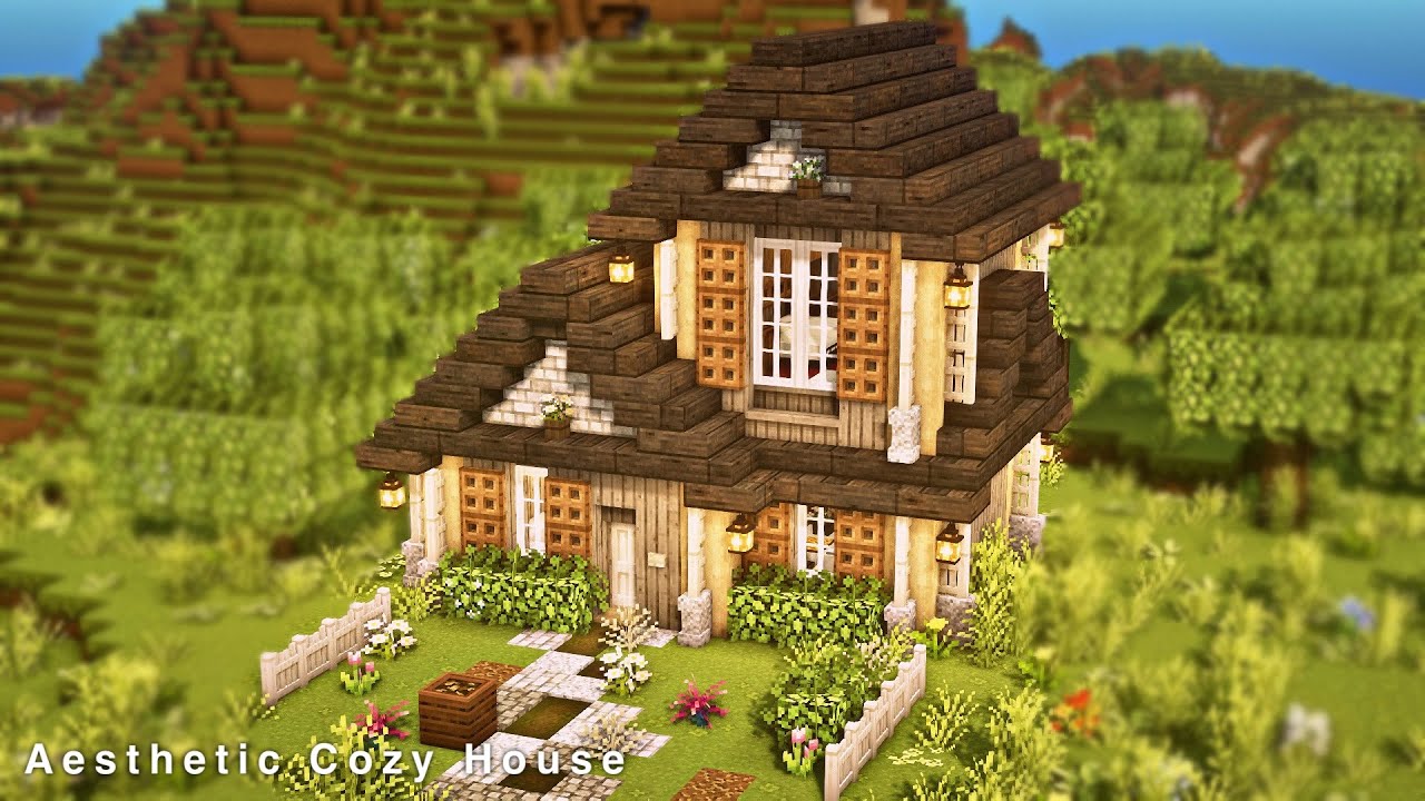 [Minecraft] Aesthetic Cozy House | Mizuno's 16 Craft Resource Pack ...