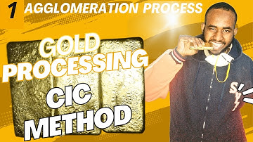 Gold Processing via Heap Leaching | 1- Agglomeration Process | Cic Method | Step by Step