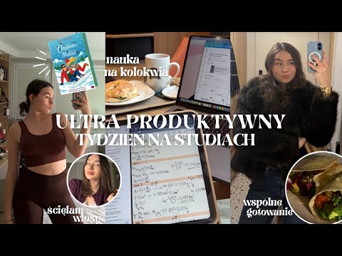 ULTRA PRODUKTYWNY TYDZIEŃ NA STUDIACH 📚✨🤩  *nauka, treningi i gotowanie*