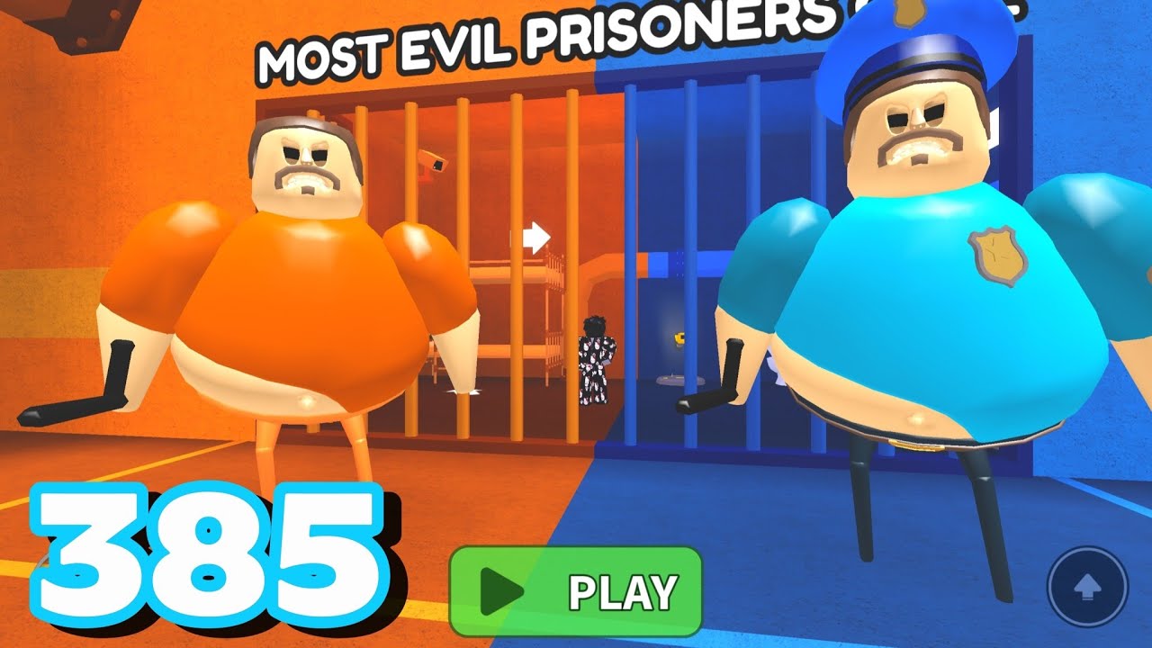 Police vs Prisoner Barrys Prison Run Gameplay 385 Roblox - YouTube