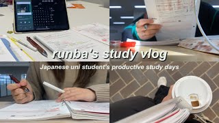 eng) 週図書館で国試勉強した大学生のstudy vlog✊outfit by SHEINuni vlog, lots of study for exam
