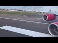 A340-600 takeoff from London Heathrow