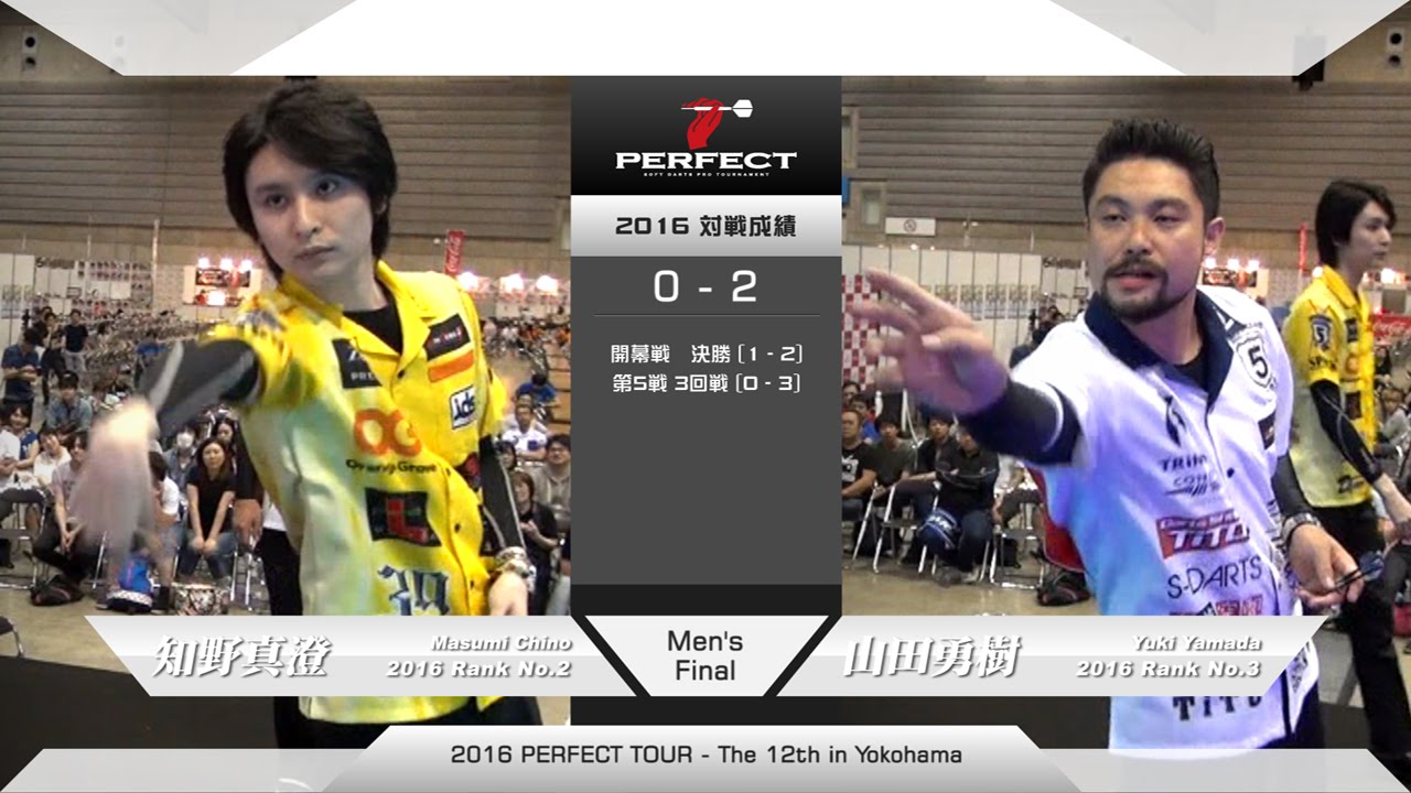 【PERFECT2016 第12戦  男子決勝】 知野真澄 v 山田勇樹