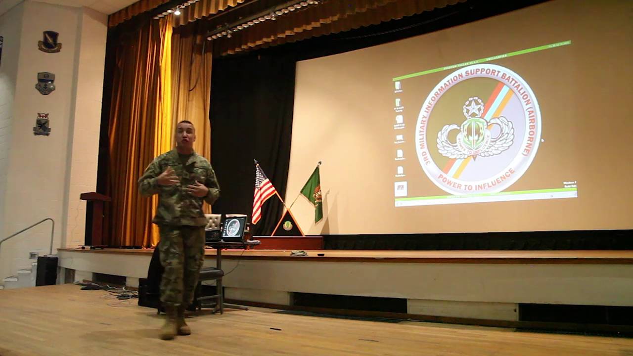 Boyd Melson Speech to Army at Fort Bragg