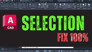selection in autocad not working | autocad selection problem | selection issues autocad