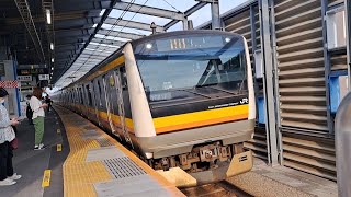 JR東日本南武線E233系N23編成各駅停車立川行き南多摩駅到着(2023/5/21)