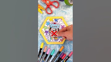 Try to Solve Paper Craft Puzzle by Labubu 🧩#papercraft #puzzle #labubu #labubusong #puzzlegame #diy