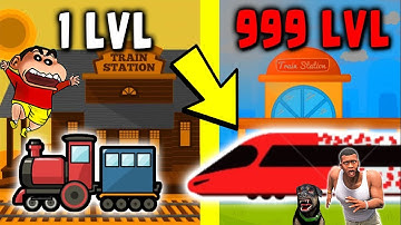 SHINCHAN NOOB VS PRO VS HACKER IN TRAIN TAXI | FRANKLIN UPGRADING TRAIN | DREAM SQUAD