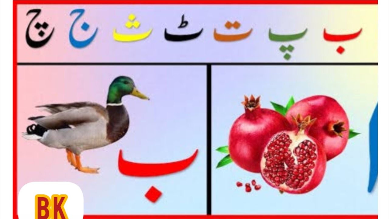 آسان اردو سیکھۓ ۔ اردو ۔ ا ب پ ت ٹ ث ج چ ح خ د ڈ ر ذ ڑ - YouTube