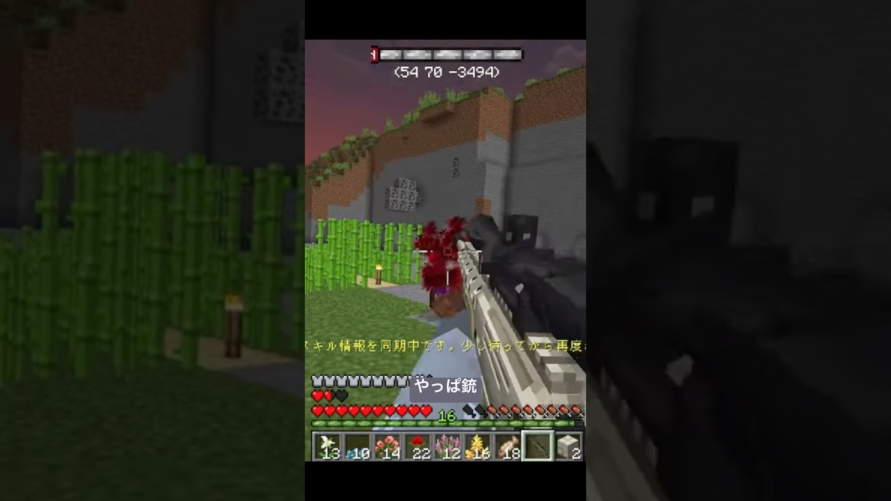 やっぱ銃か #がまクラ #minecraft