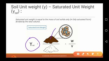 lecture 7 (Geo-tech) Unit Weight of Soil, Specific Gravity of Soil