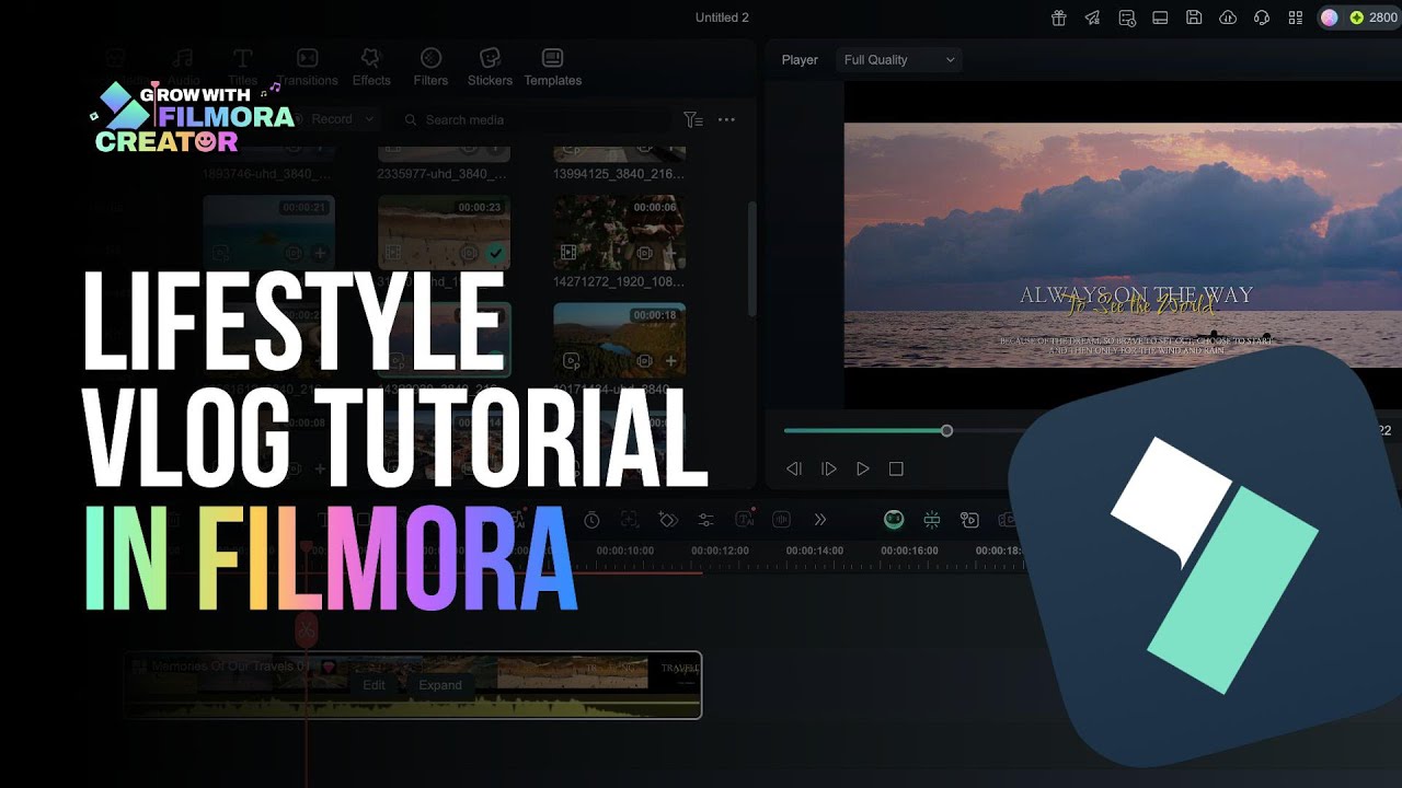 Tutorial Vlog LIFESTYLE VLOG TUTORIAL | FILMORA - YouTube