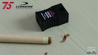 Longoni Cuetip Razor – the innovative tool to to edge the tips of the cue.