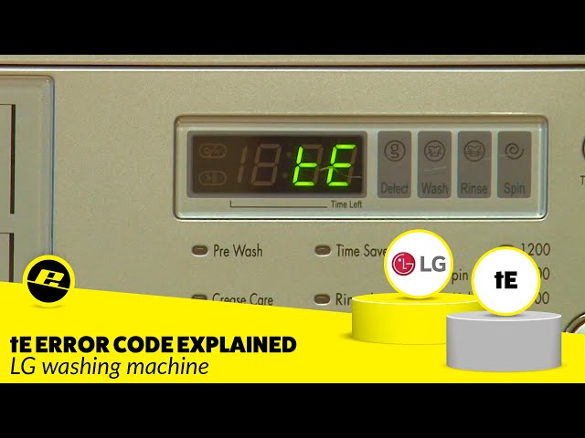 Lg Washer Code Se: Troubleshooting Made Easy