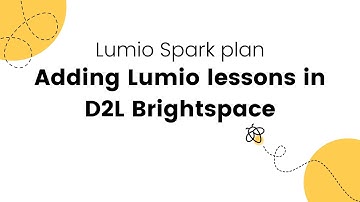 Adding Lumio lessons in D2L Brightspace