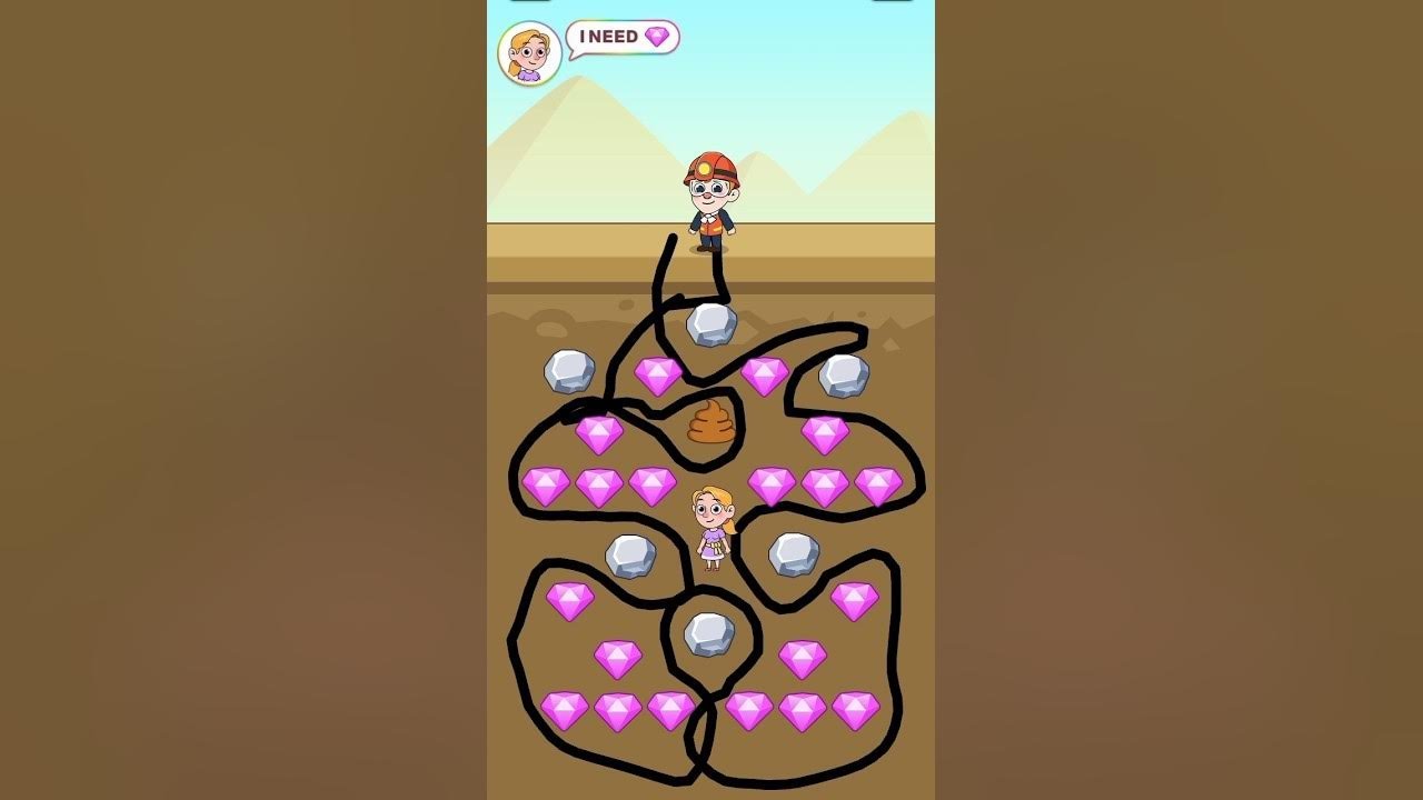 Pull the Gold - Live Gameplay 2 - Gold Miner to Save the Princess 