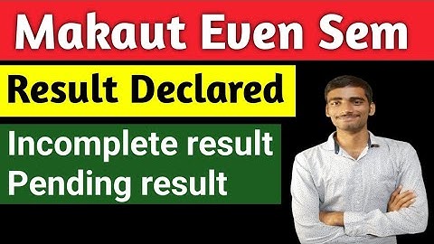 Makaut Even Semester Result declared😱 Pending result #makaut_exam