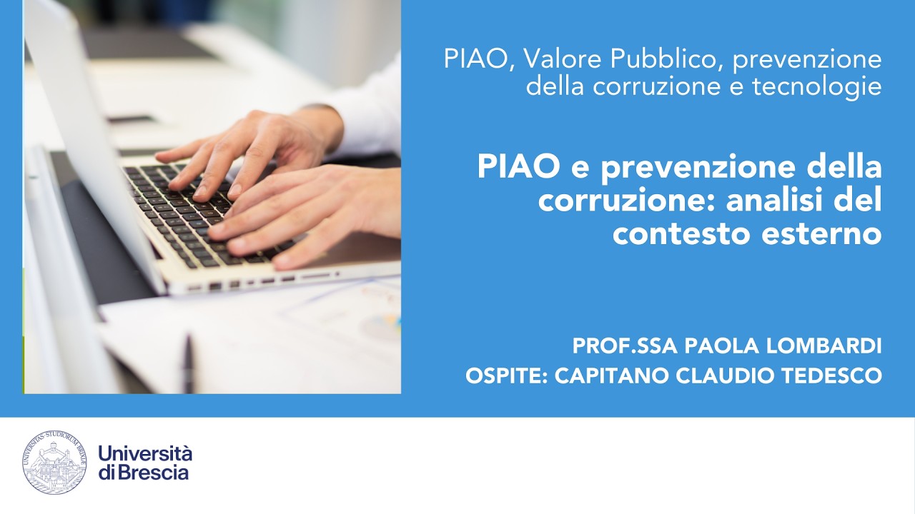 06 - Prevenzione della corruzione - Prof.ssa Paola Lombardi