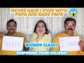 Never Have I ever with my desi papa and bade papa|🇮🇳*shocking answers 😮|gopsvlog