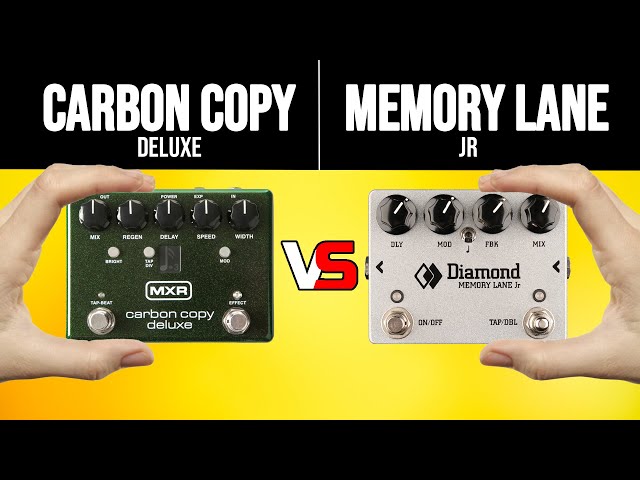Diamond Memory Lane Jr VS MXR Deluxe Carbon Copy: Delay Pedal