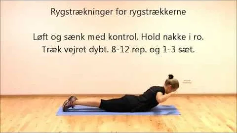 Rygtræning | Motion som medicin | Marina Aagaard, MFT