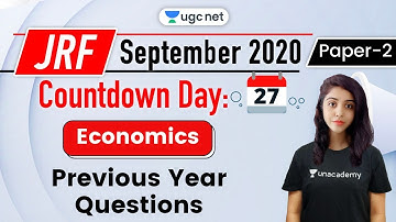 UGC NET Paper 2 Crash Course | Economics by Priya Kumari | Previous Year Questions