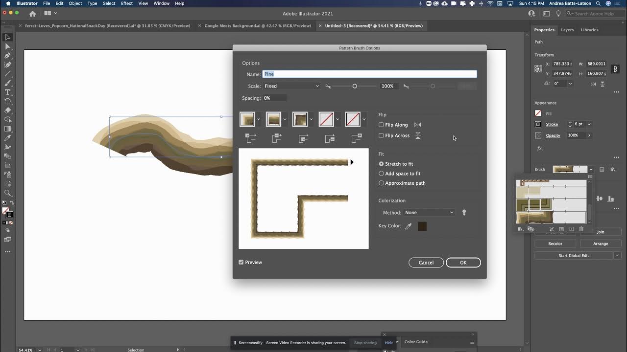 Change Brush color in Illustrator YouTube