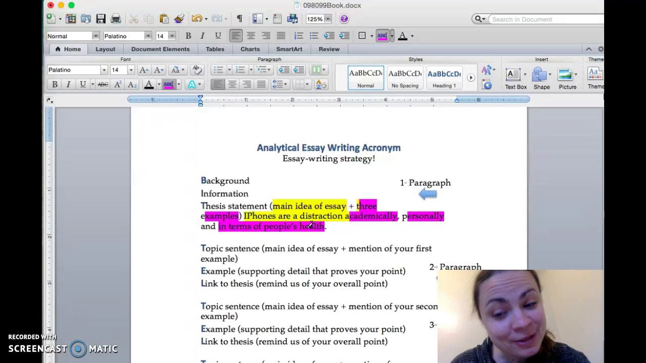 Analytic essay